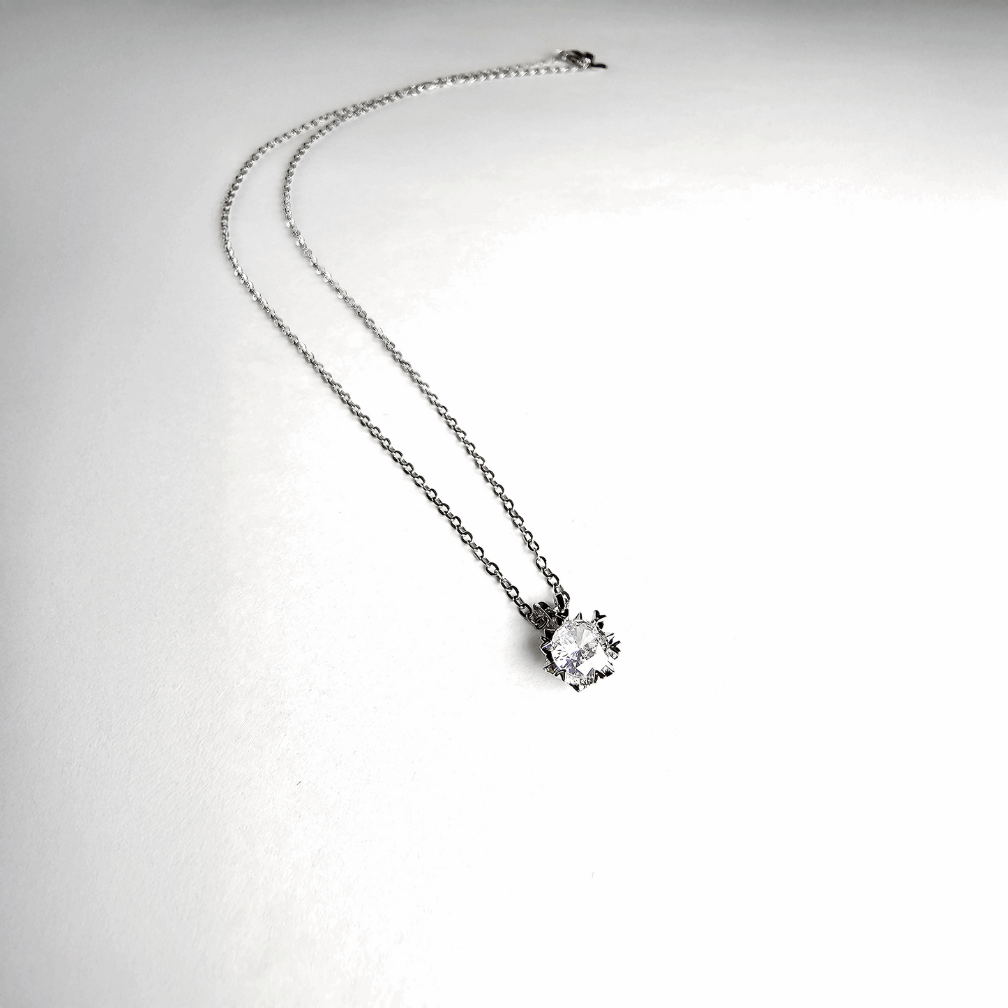 The Radiant Solitaire American Diamond Pendant - Aagrah Jewels™