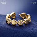 The Endless Hearts Adjustable Ring