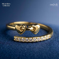 The Eternal Bond Heart Adjustable Ring