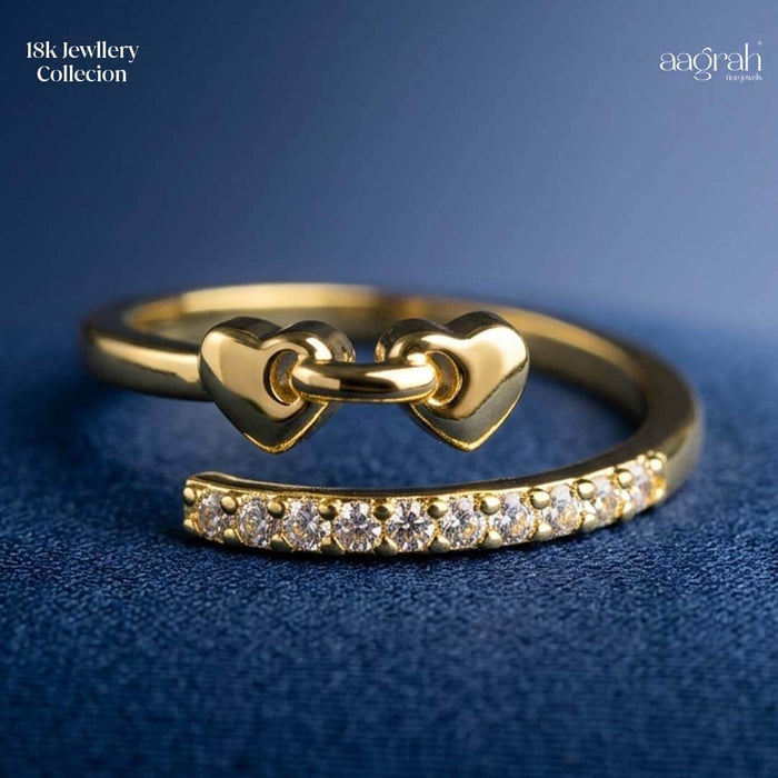 The Eternal Bond Heart Adjustable Ring