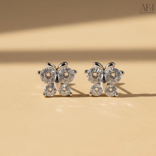 The Radiant Butterfly Stud Earrings