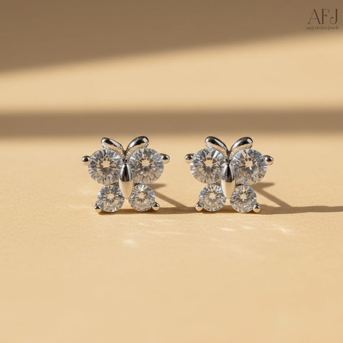 The Radiant Butterfly Stud Earrings