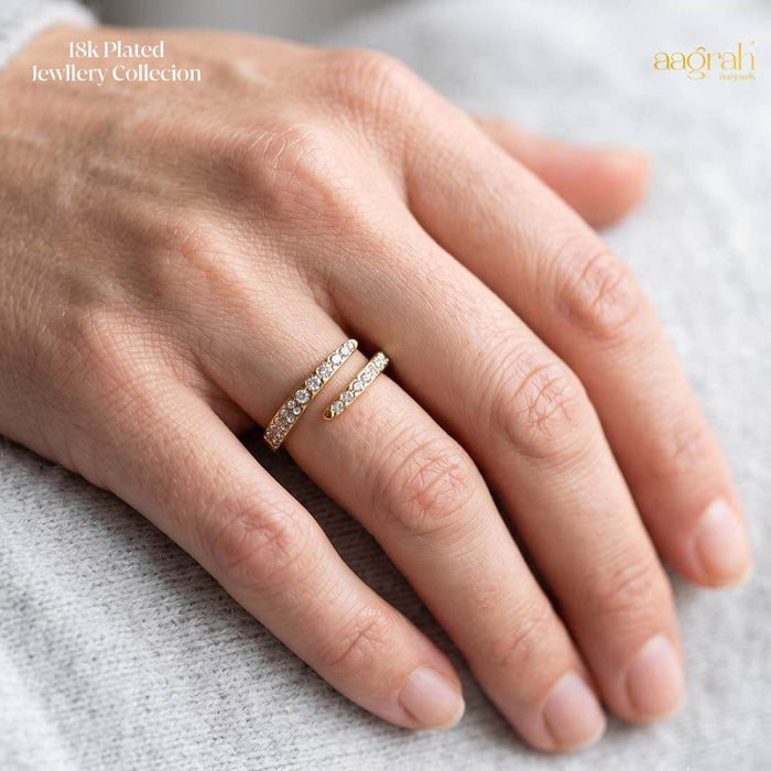 The Celestial Spark Adjustable Ring