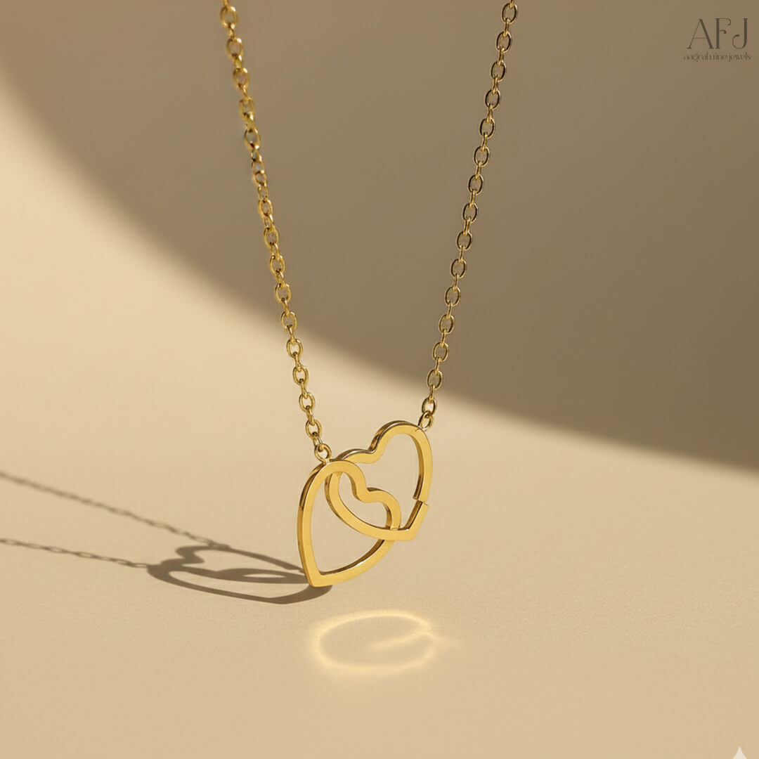 The Eternal Heart Duo Pendant Necklace