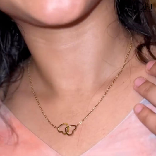 The Eternal Heart Duo Pendant Necklace