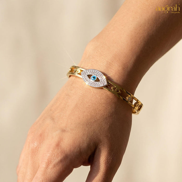 The Glimmering Evil Eye Bangle