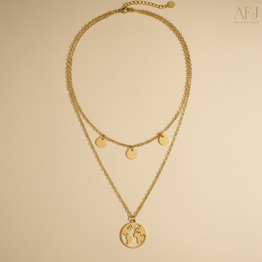 The Exquisite Gold-Plated Multi-Strand Necklace