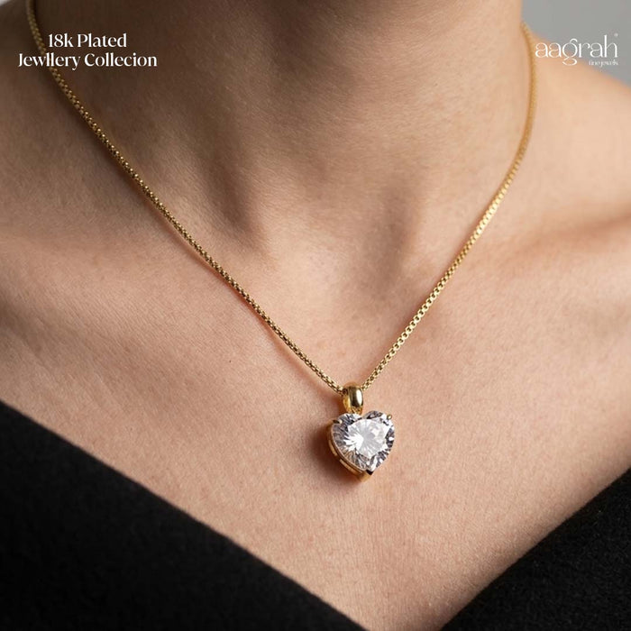 The Eternal Heart Solitaire Necklace