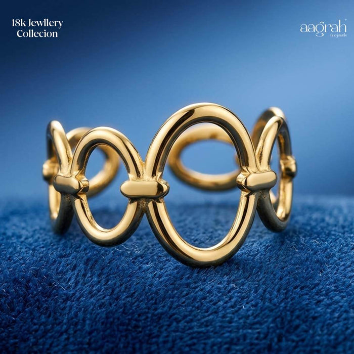 The Infinity Wave Adjustable Ring
