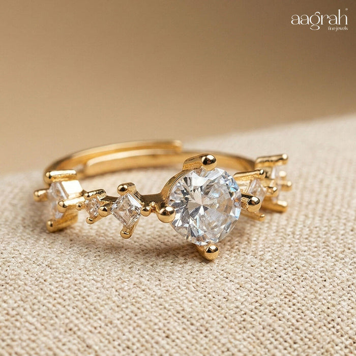 Blush Bloom Korean Ring