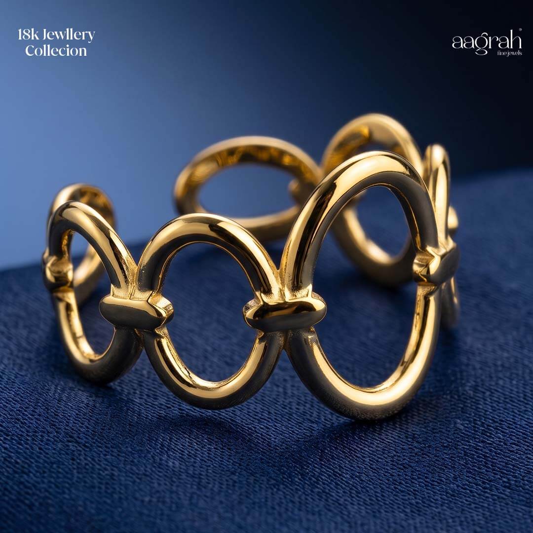 The Infinity Wave Adjustable Ring