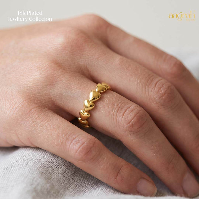 The Forever Hearts Adjustable Ring