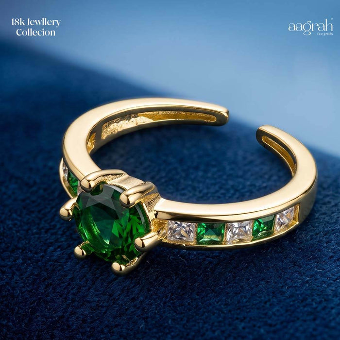 The Emerald Grace Solitaire Ring