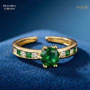 The Emerald Grace Solitaire Ring