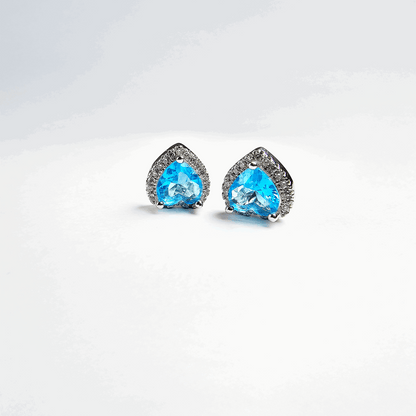 The Enchanted Azure Blue Heart Jewellery Set - Aagrah Jewels™