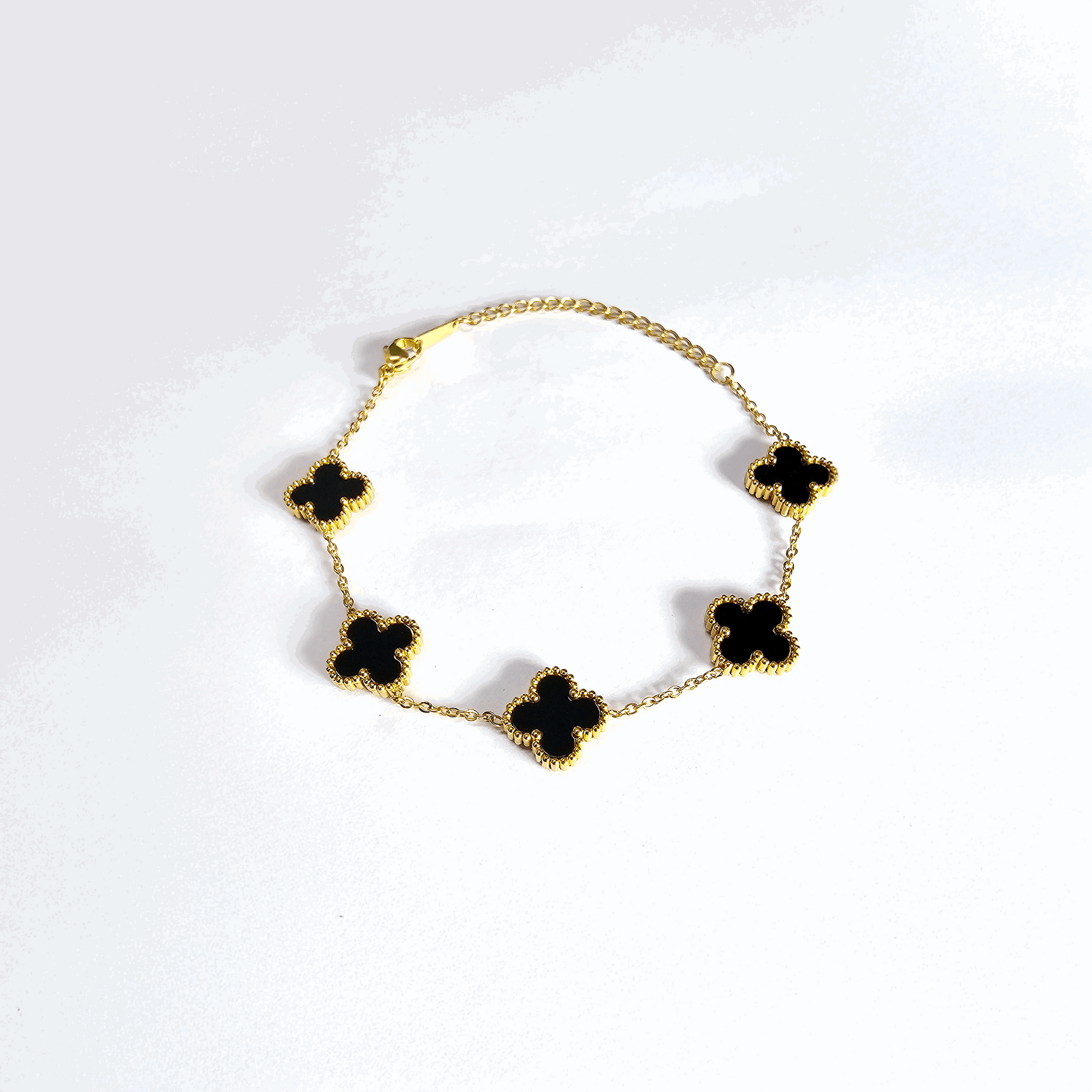 The Elegant Black Clover Jewellery Set - Aagrah Jewels™