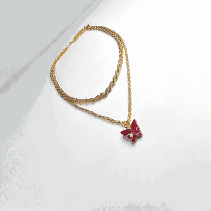 The Scarlet Butterfly Pendant - Aagrah Jewels™
