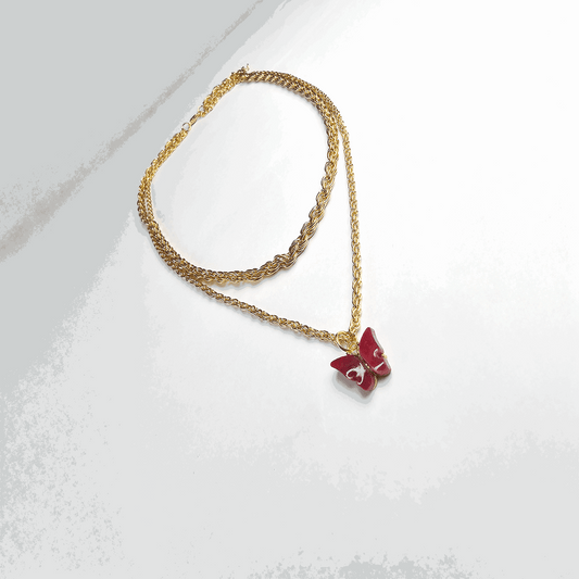 The Scarlet Butterfly Pendant - Aagrah Jewels™