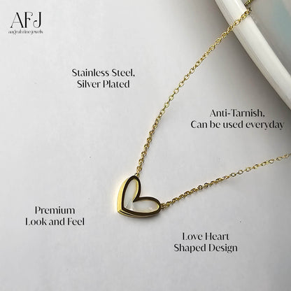 Amora Outline Heart Pendant