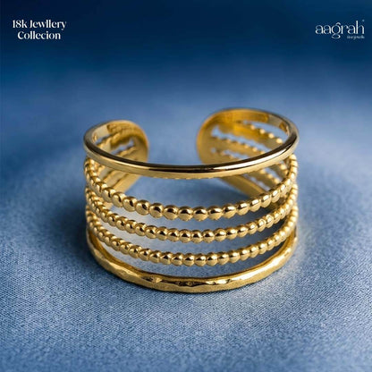 The Celeste Harmony Adjustable Ring