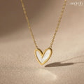 Amora Outline Heart Pendant Necklace