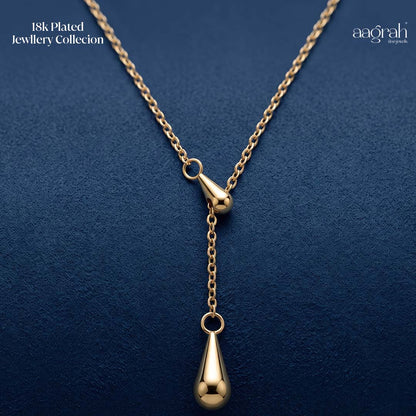 The Luna Drop Lariat Necklace