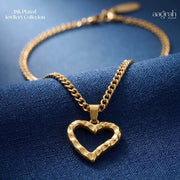 The Textured Heart Necklace