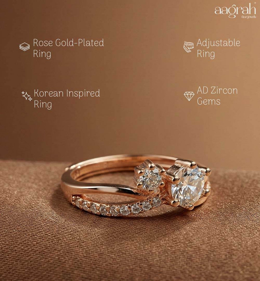 Rose Bloom Korean Ring