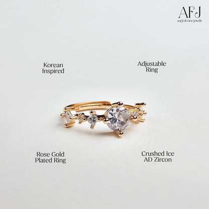 Blush Bloom Korean Ring