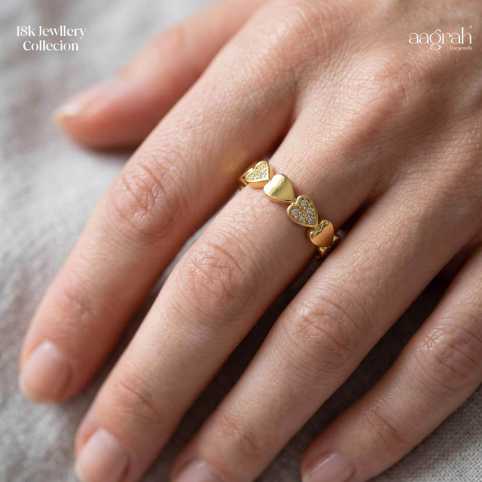The Endless Hearts Adjustable Ring