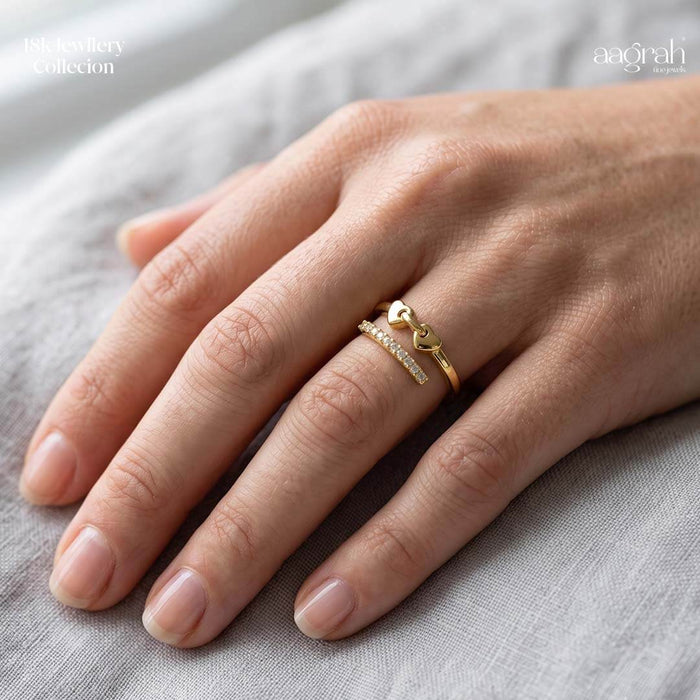 The Eternal Bond Heart Adjustable Ring