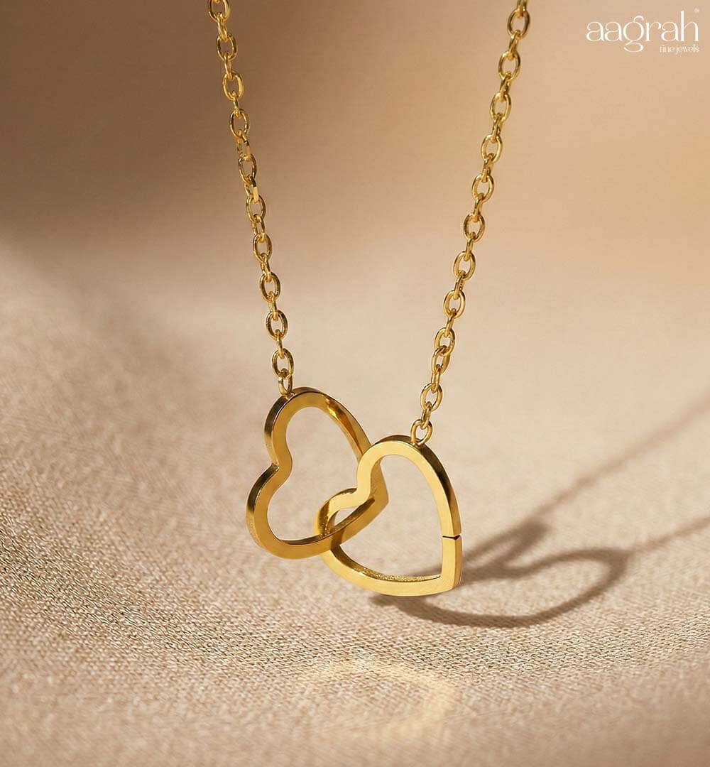 The Eternal Heart Duo Pendant Necklace