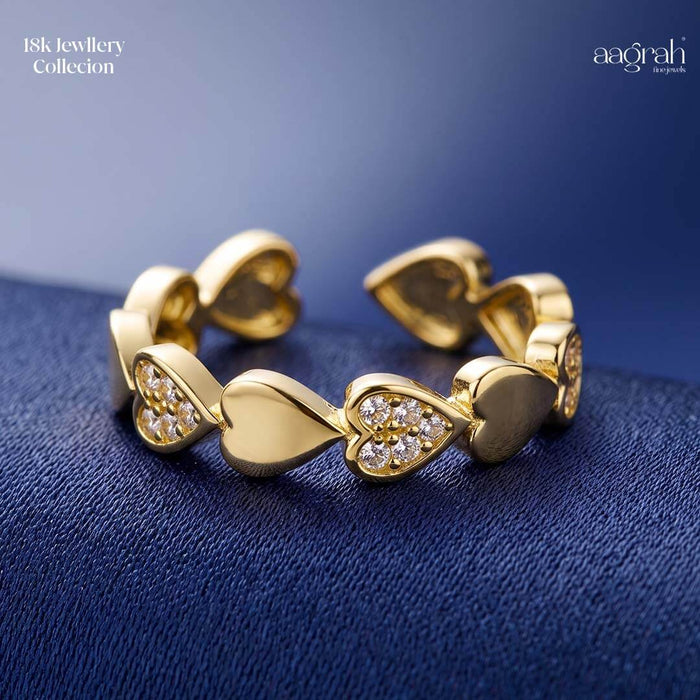 The Endless Hearts Adjustable Ring