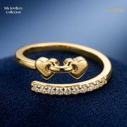 The Eternal Bond Heart Adjustable Ring