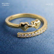 The Eternal Bond Heart Adjustable Ring