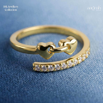 The Eternal Bond Heart Adjustable Ring