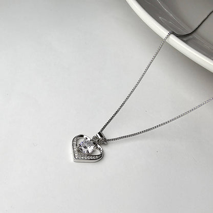 Luna Halo Heart Pendant