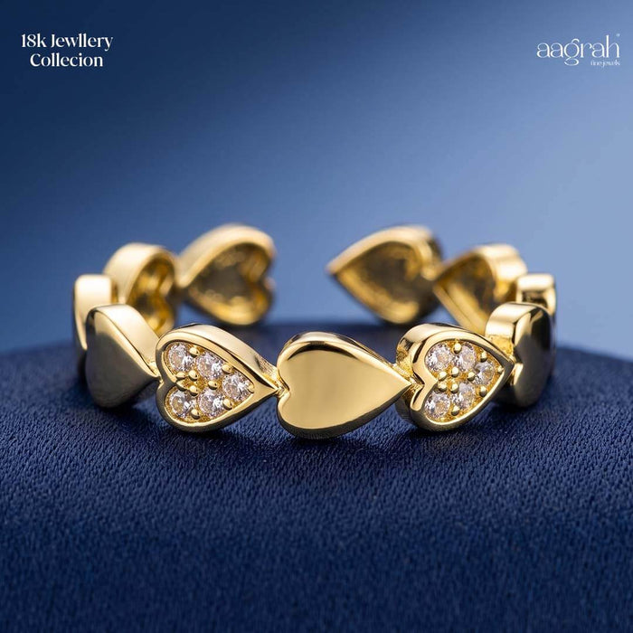 The Endless Hearts Adjustable Ring