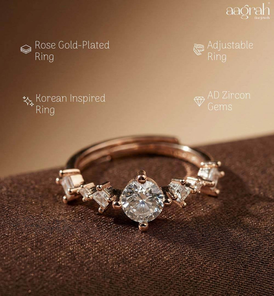 Blush Bloom Korean Ring