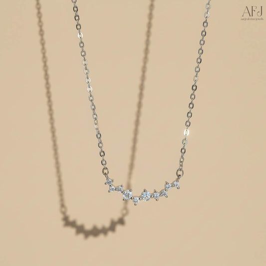 The Celestial Diamond Korean Pendant Necklace