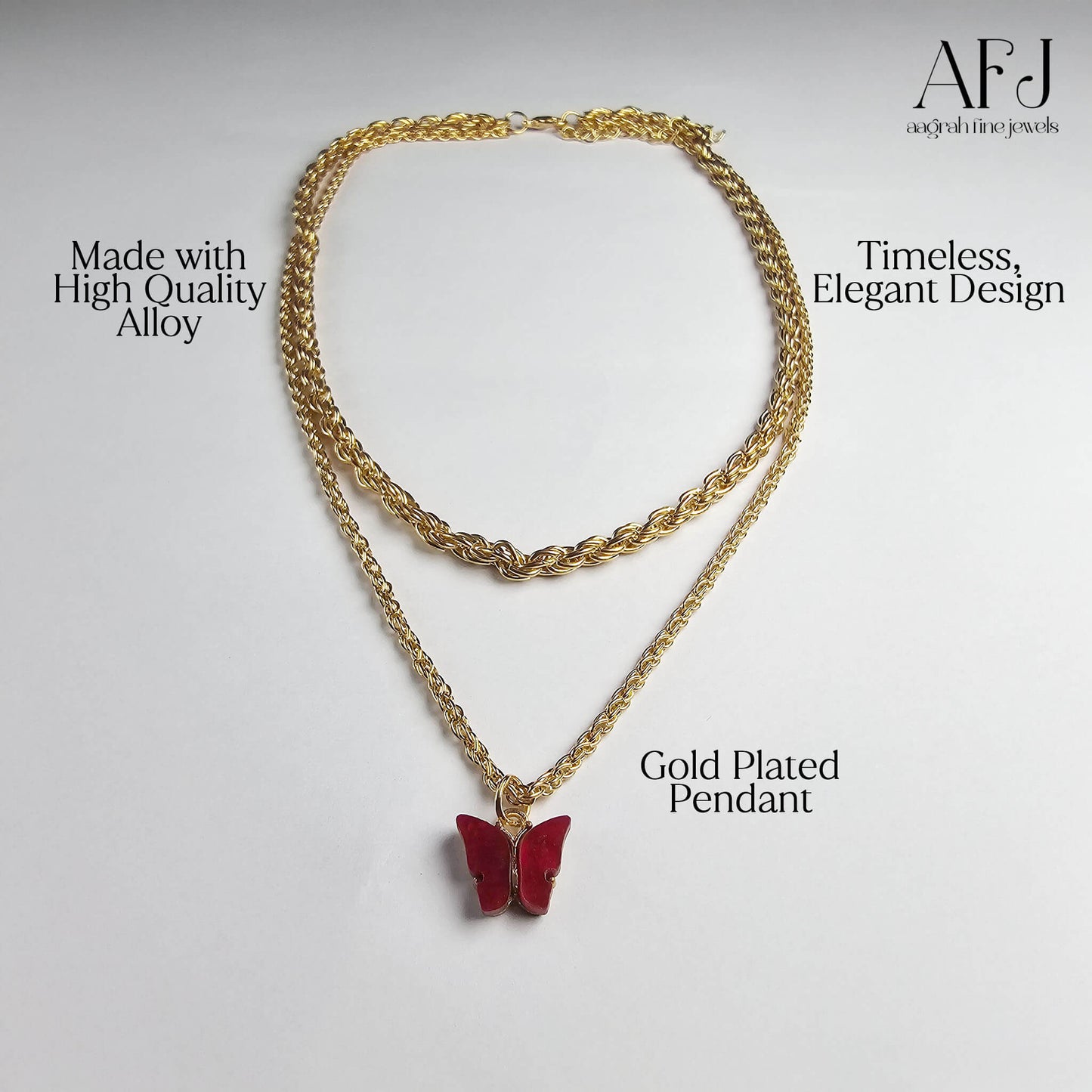 The Scarlet Butterfly Pendant