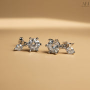The Hexa Sparkle Drop Earrings