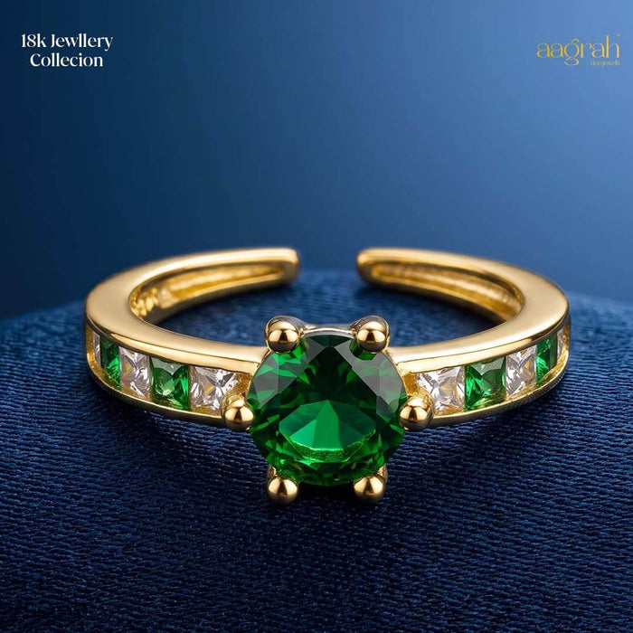 The Emerald Grace Solitaire Ring