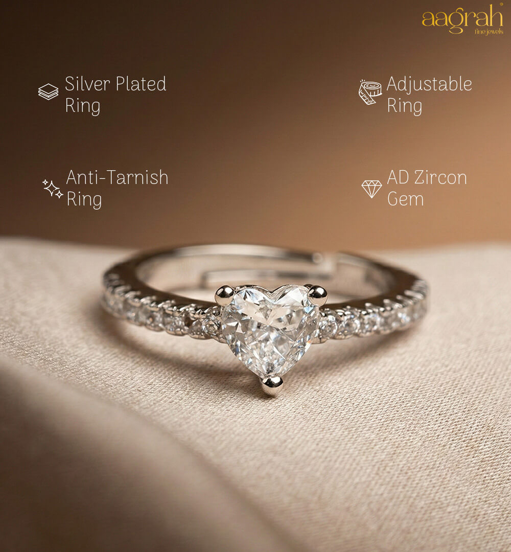 The Eternal Heart Adjustable Ring