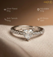 The Eternal Heart Adjustable Ring