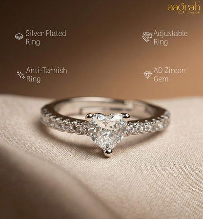 The Eternal Heart Adjustable Ring