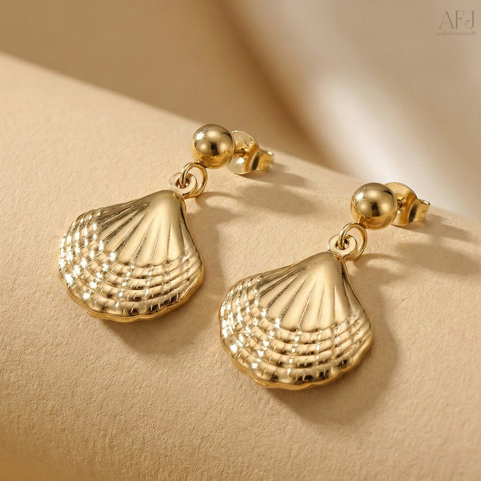 The Ocean Whisper Shell Earrings