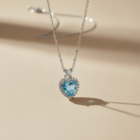 The Enchanted Blue Heart Pendant