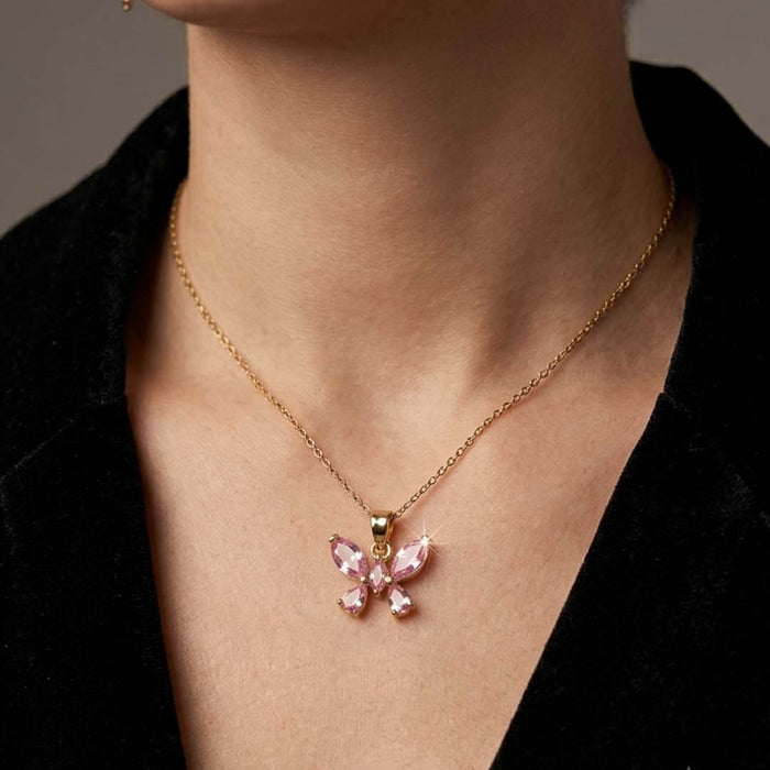 The Blush Butterfly Necklace