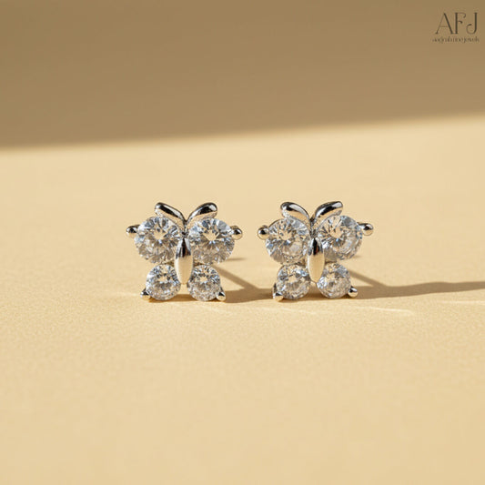 The Radiant Butterfly Stud Earrings